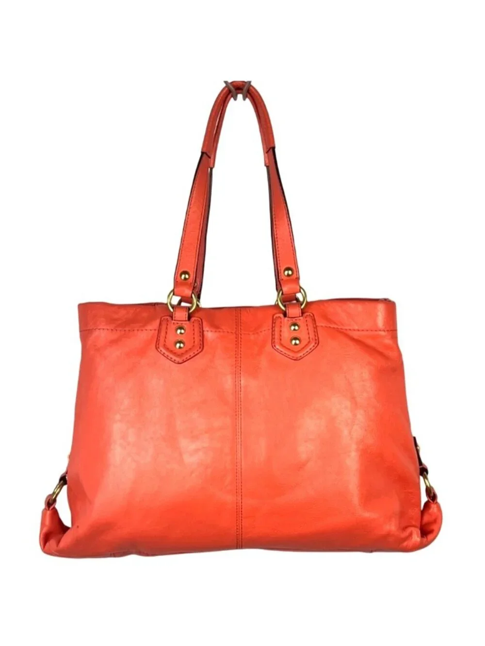 Coach 2013 Salmon Leather Ashley Carryall Shoulder Bag Purse C1375 - F19243